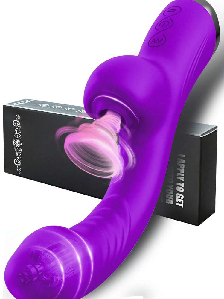 Dildo vibrador e sugador