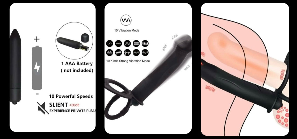 Vibrador para dupla penetração