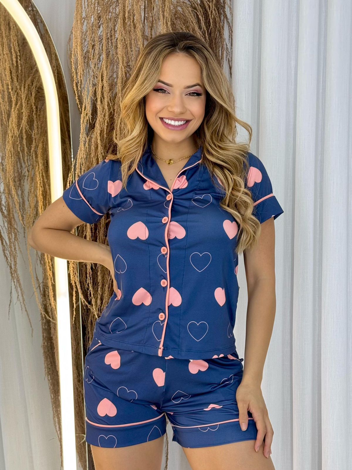 Pajama set in Fluit fabric