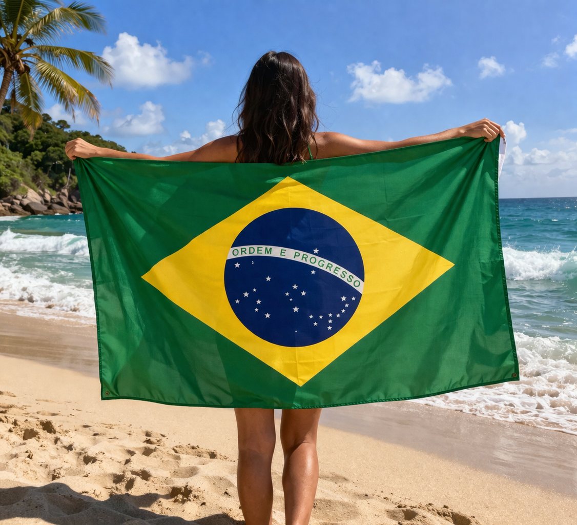 Bandeira do Brasil – Tamanho Grande 🇧🇷