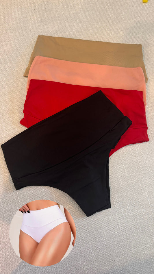 Calcinha pala alta fio duplo