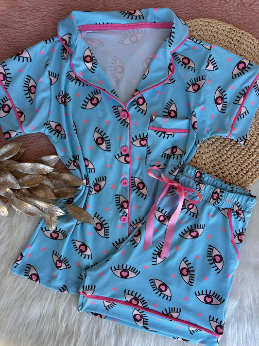 Pajama set in Fluit fabric