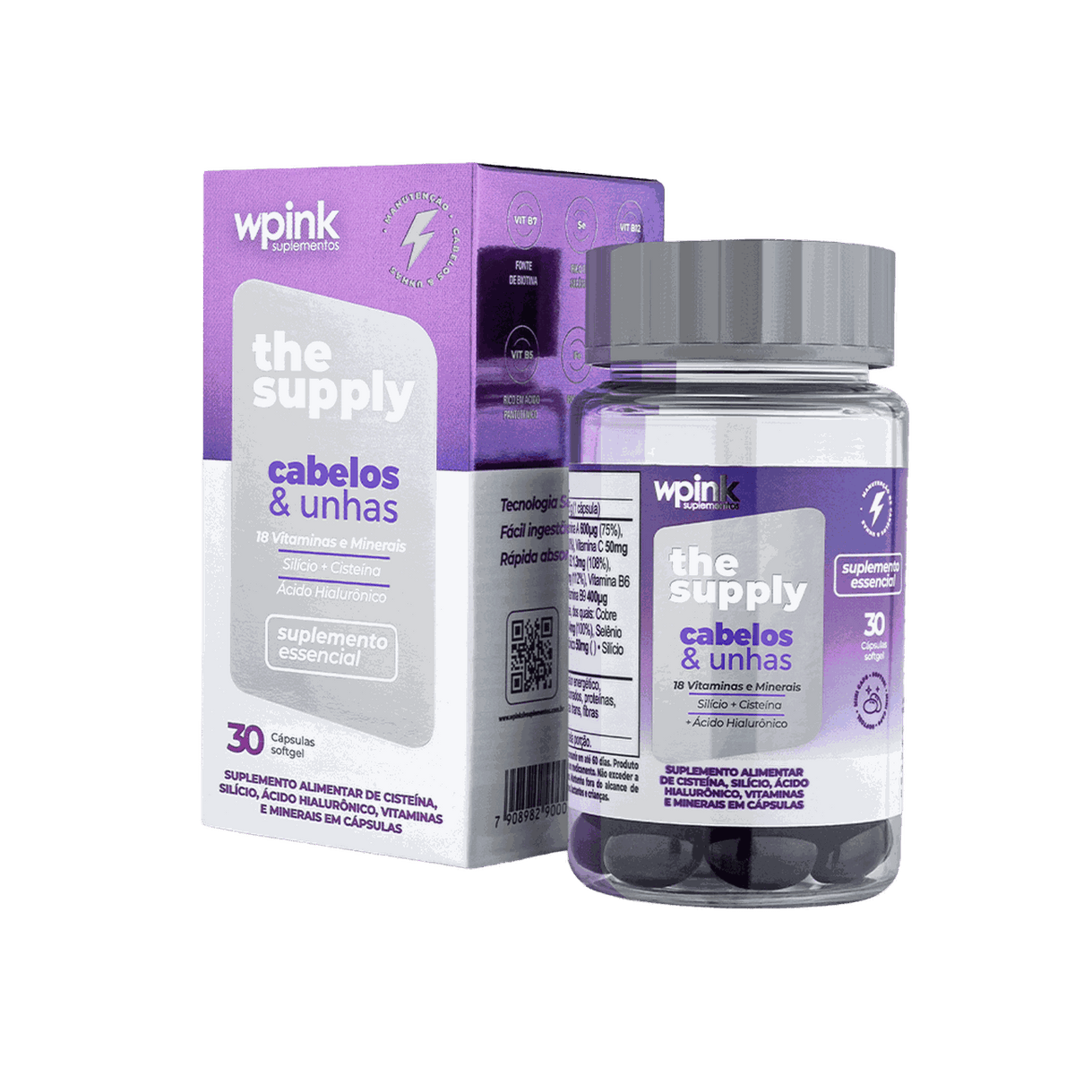 Vitamina Cabelos e Unhas Wpink