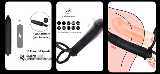 Vibrador para dupla penetração