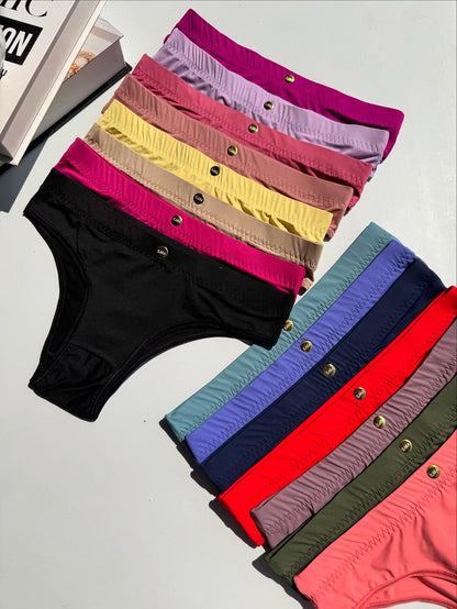 Calcinha regular em microfibra