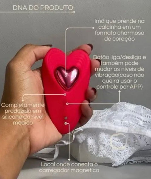 Vibrador wireless e também com ímã para calcinha