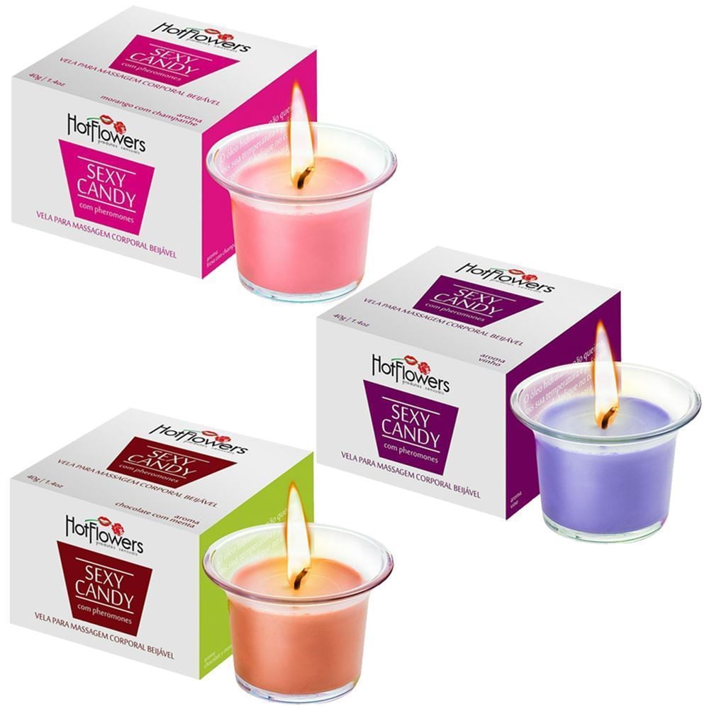 Vela Beijável para massagem