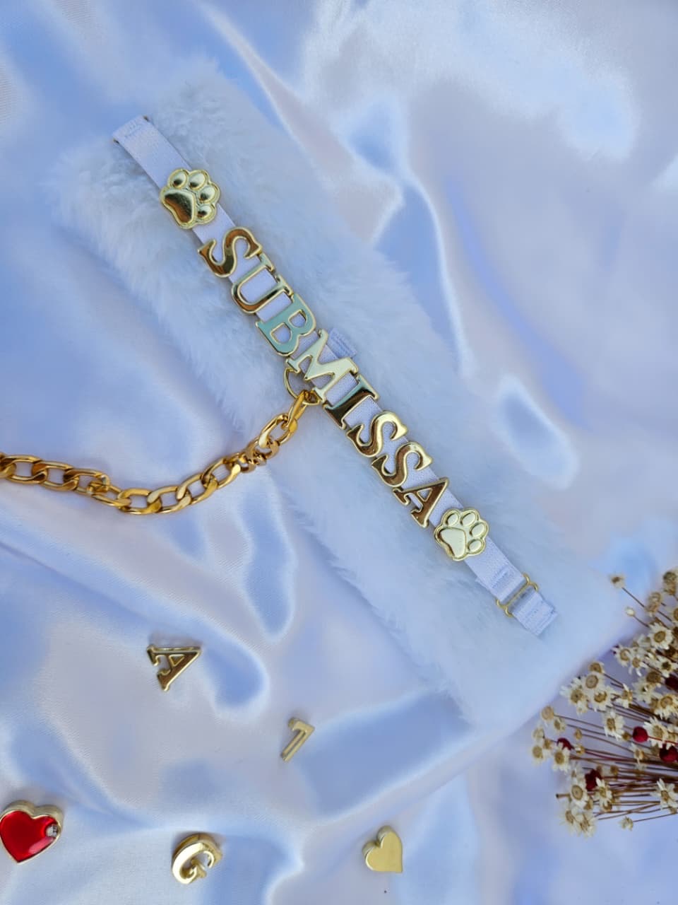 COLEIRA PELÚCIA PERSONALIZÁVEL