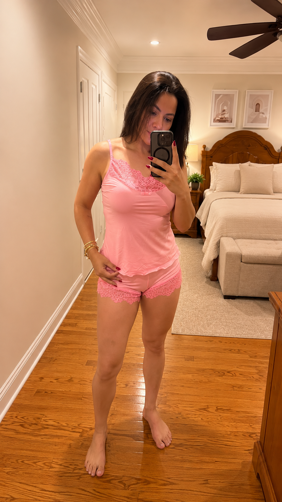 "Encanto" Babydoll (Includes Panties) — Pink