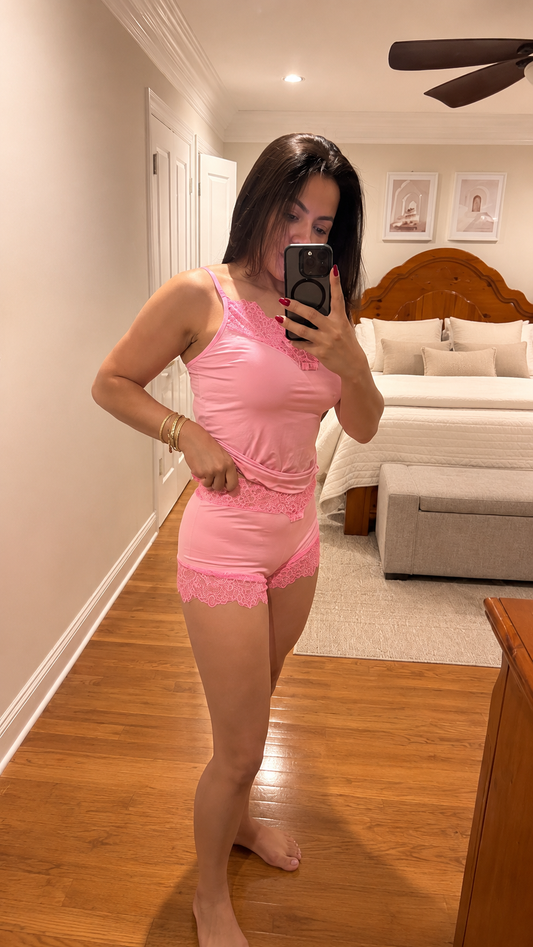 "Encanto" Babydoll (Includes Panties) — Pink